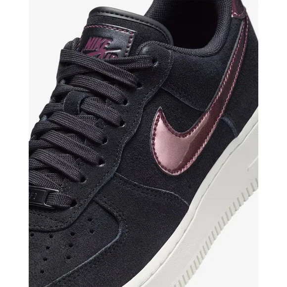 Nike Air Force 1 '07 SE HJ4401-002 Sneaker Womens Black Platform Shoes aaNKE261 - Picture 6 of 15